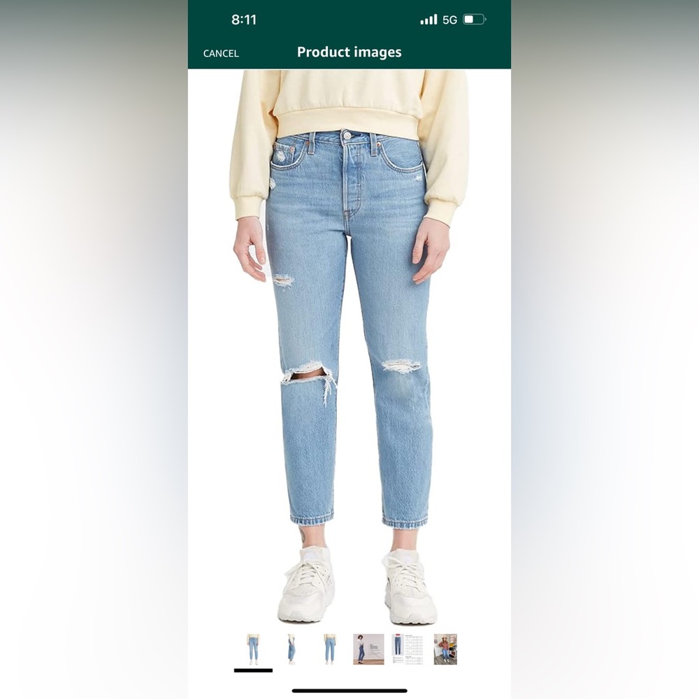 Levi’s 501 cropped jeans